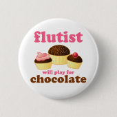 Funny Flute Quote Button (Voorkant)