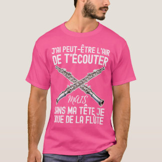 Funny Flute Shirt Flutist Orkest Jongens Meisjes M