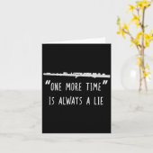 Funny Flute Shirt, One More Time Band Player Gift  Kaart (Gele Bloem)