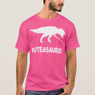 Funny Fluteasaurus Flute Dinosaur (Fluit Shirt) T-shirt