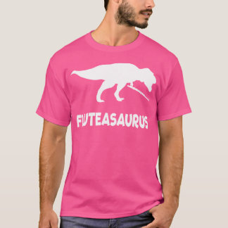 Funny Fluteasaurus Flute Dinosaur (Fluit Shirt) T-shirt