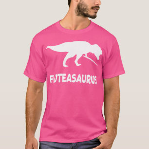 Funny Fluteasaurus Flute Dinosaur (Fluit Shirt) T-shirt