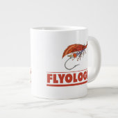 Funny Fly Fishing Grote Koffiekop (Voorkant rechts)