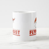 Funny Fly Fishing Grote Koffiekop (Voorkant)