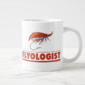 Funny Fly Fishing Grote Koffiekop (Rechts)