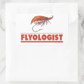 Funny Fly Fishing Rechthoekige Sticker (Tas)