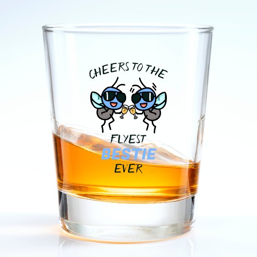Funny Fly Pun Proost Beste Vriend Gelukkige Verjaa Shot Glas