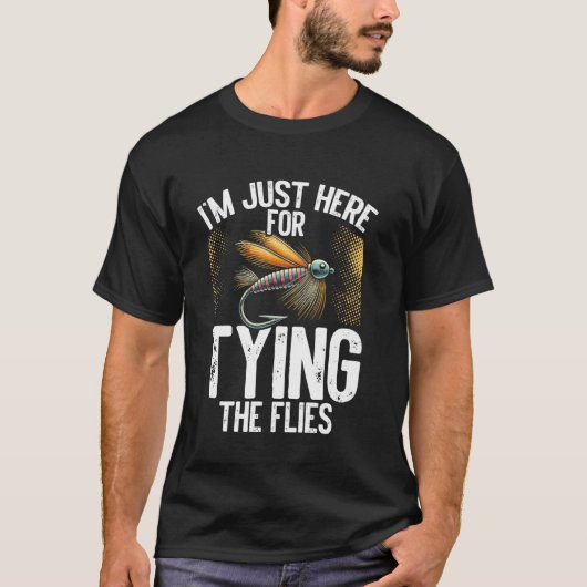 Funny Fly Tring Trout Vist Fly Casting Dry Fly T-shirt (Voorkant)
