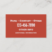 Funny Fly Tying Fly Fishing Fisherman FLYOLOGIST Visitekaartje (Achterkant)