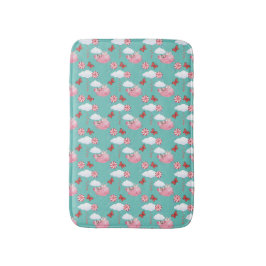 Funny Flying Pig Pattern Badmat