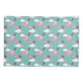 Funny Flying Pig Pattern Kussensloop (Achterkant)