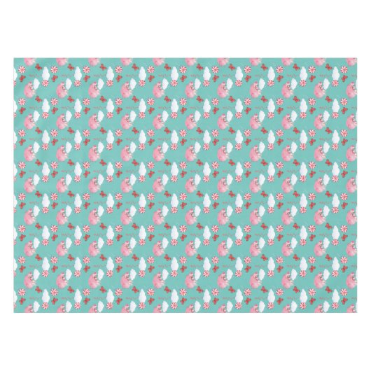 Funny Flying Pig Pattern Tafelkleed (Voorkant (Horizontaal))