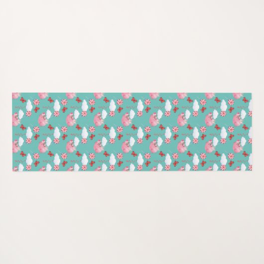 Funny Flying Pig Pattern Yogamat (Achterkant (horizontaal))