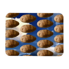 Funny Flying Potatoes Space Potato Photo Magneet