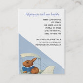 Funny Flying Rabbits Life Coach Visitekaartje (Achterkant)