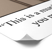 Funny "Foggy Bottom" Cartoon Poster (Hoek)