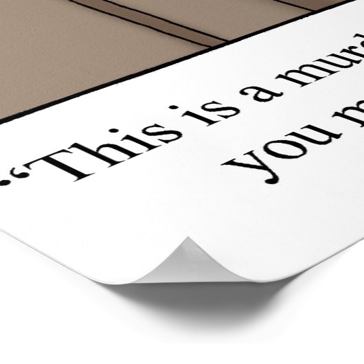 Funny "Foggy Bottom" Cartoon Poster (Hoek)