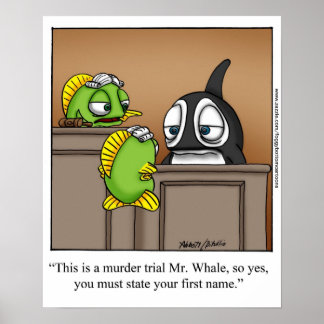 Funny "Foggy Bottom" Cartoon Poster