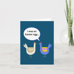 Funny Folded Easter Kaart met kippen