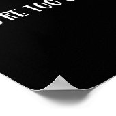 Funny Font Joke Novelty For Snarky Teen Sy Adults  Poster (Hoek)