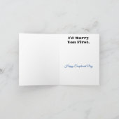 Funny Food and Marriage Compliment Wenskaart Kaart (Binnen)