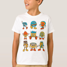 Funny Food Cartoon Character T-shirt