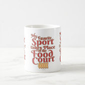 Funny Food Court Sport Eating Slogan Koffiemok (Center)