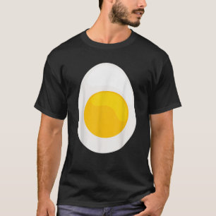 Funny Food Halloween Duivels Eierkostuum Volwassen T-shirt