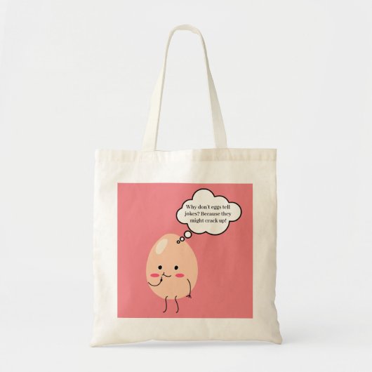 Funny Food Joke Canvas tas (Voorkant)