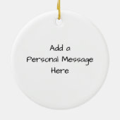 Funny Food Kerstversient, Fruit Bord Keramisch Ornament (Achterkant)