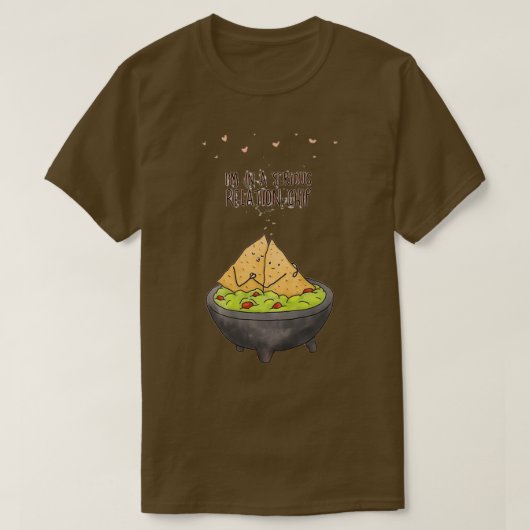 Funny Food Love Puns Im in a Serious RelationChip T-shirt (Design voorkant)