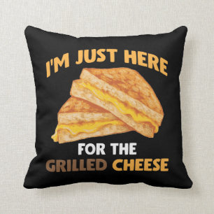 Funny Food Lover Foodie Grilled Cheese Sandwich Kussen