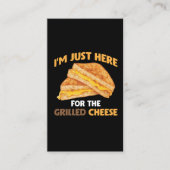 Funny Food Lover Foodie Grilled Cheese Sandwich Visitekaartje (Voorkant)
