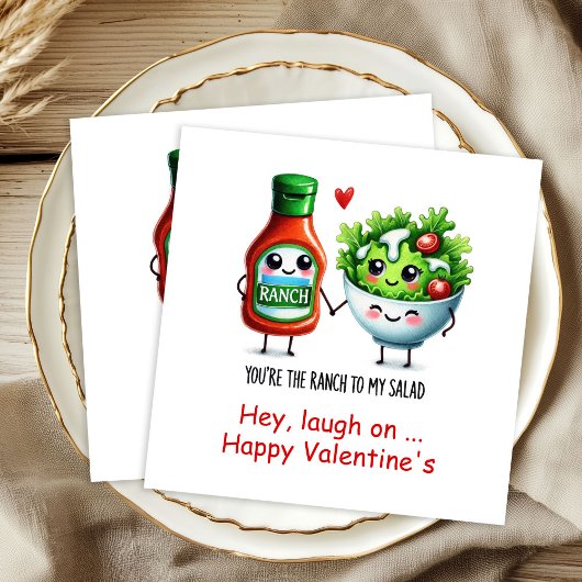 Funny Food Personalized Romantic Love Napkins Servet