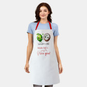 Funny Food Personalized Sweet Valentine Apron Schort (Gedragen)