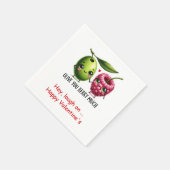 Funny Food Personalized Sweet Valentine Napkins Servet (Hoek)