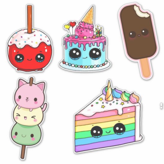 Funny food stickers (Voorkant)