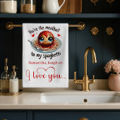 Funny Food Valentine Kitchen Towel Love Gift Theedoek