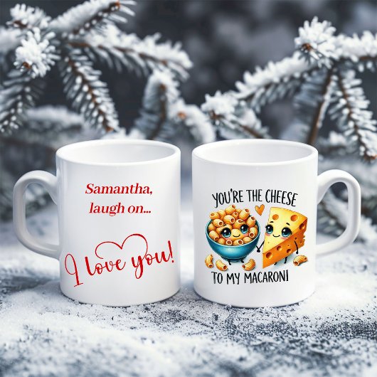 Funny Food Valentine Mug Custom Name Love Gift Koffiemok