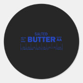 Funny Foodie Baker Baking Salted Butter  Ronde Sticker (Voorkant)