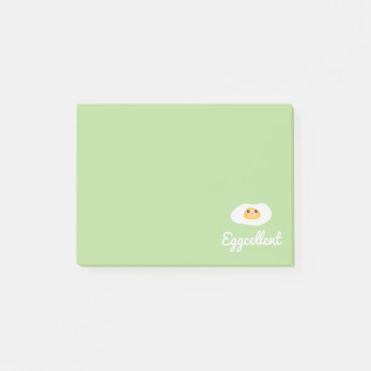 Funny Foodie Cute Eggcellent Humoureues Food Pun Post-it® Notes (Voorkant)