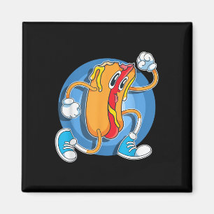 Funny Foodie Hot Hondenliefhebber Fast Food Franks Magneet
