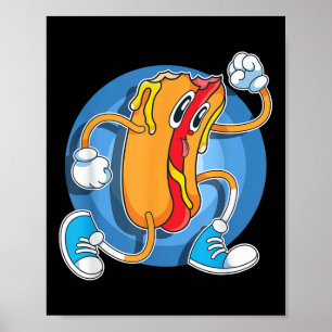 Funny Foodie Hot Hondenliefhebber Fast Food Franks Poster