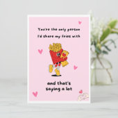 Funny Foodie Wenskaart Set Kaart (Staand voorkant)