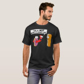 Funny Foods hotdog Donut Dit is niet wat het T-shirt (Voorkant volledig)