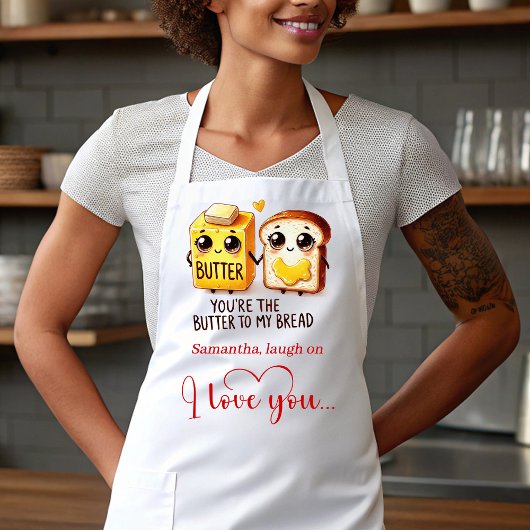 Funny Foods Personalized Best Valentine Gift Apron Schort