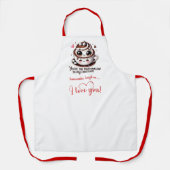 Funny Foods Personalized I Love You Gift Apron Schort (Voorkant)