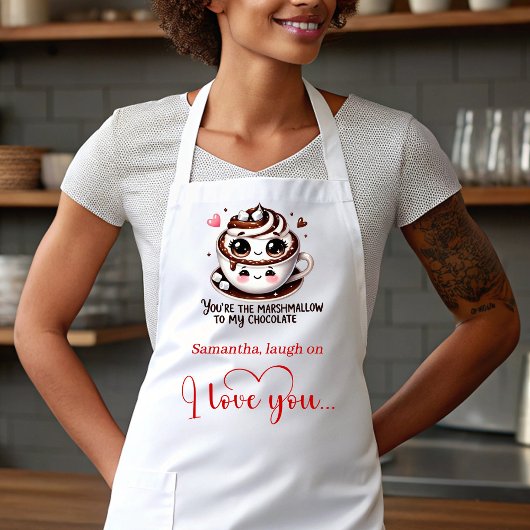 Funny Foods Personalized I Love You Gift Apron Schort