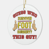 Funny Foot Surgery Keramisch Ornament (Links)