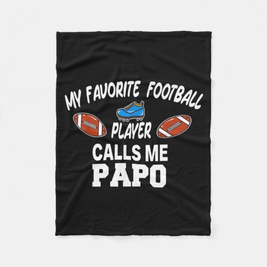 Funny Football Dad Pride Pa Fan Srts Family  Fleece Deken (Voorkant)